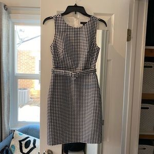 NWOT J.Crew blue and white gingham dress- size 0P
